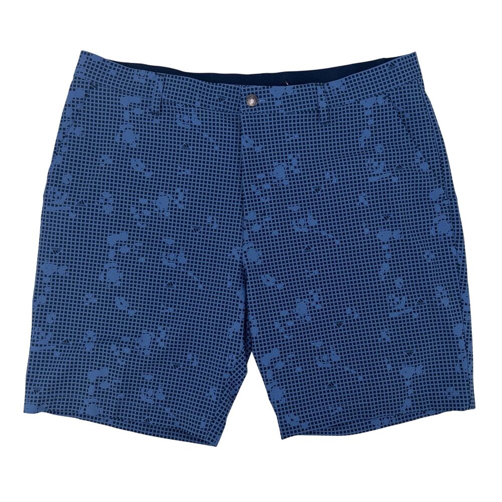 Adidas Men's PrimeGreen Golf Shorts Size 38 Blue w/ Pattern Performance‎ Stretch